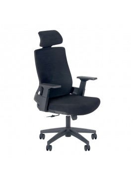 Καρέκλα γραφείου Jordan Megapap με ύφασμα Mesh σε χρώμα μαύρο 66x59x117/128εκ.  GP003-0006