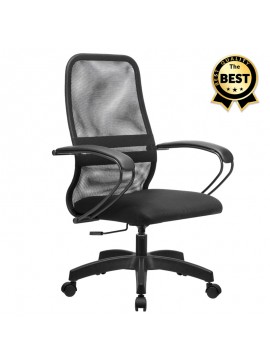 Καρέκλα γραφείου Moonlight Megapap με ύφασμα Mesh σε χρώμα μαύρο 66,5x70x102/112εκ. GP008-0011