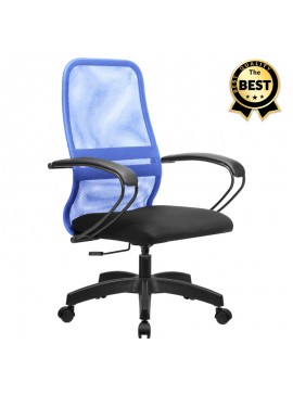 Καρέκλα γραφείου Moonlight Megapap με ύφασμα Mesh σε χρώμα μπλε - μαύρο 66,5x70x102/112εκ. GP008-0014