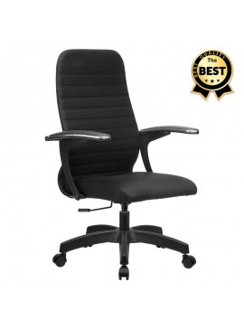 Καρέκλα γραφείου Melani Megapap με διπλό ύφασμα Mesh σε χρώμα μαύρο 66,5x70x102/112εκ. GP008-0015