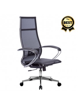 Καρέκλα γραφείου εργονομική Berta Megapap με ύφασμα Mesh σε χρώμα μαύρο 66,5x70x113,3/131εκ. GP008-0021